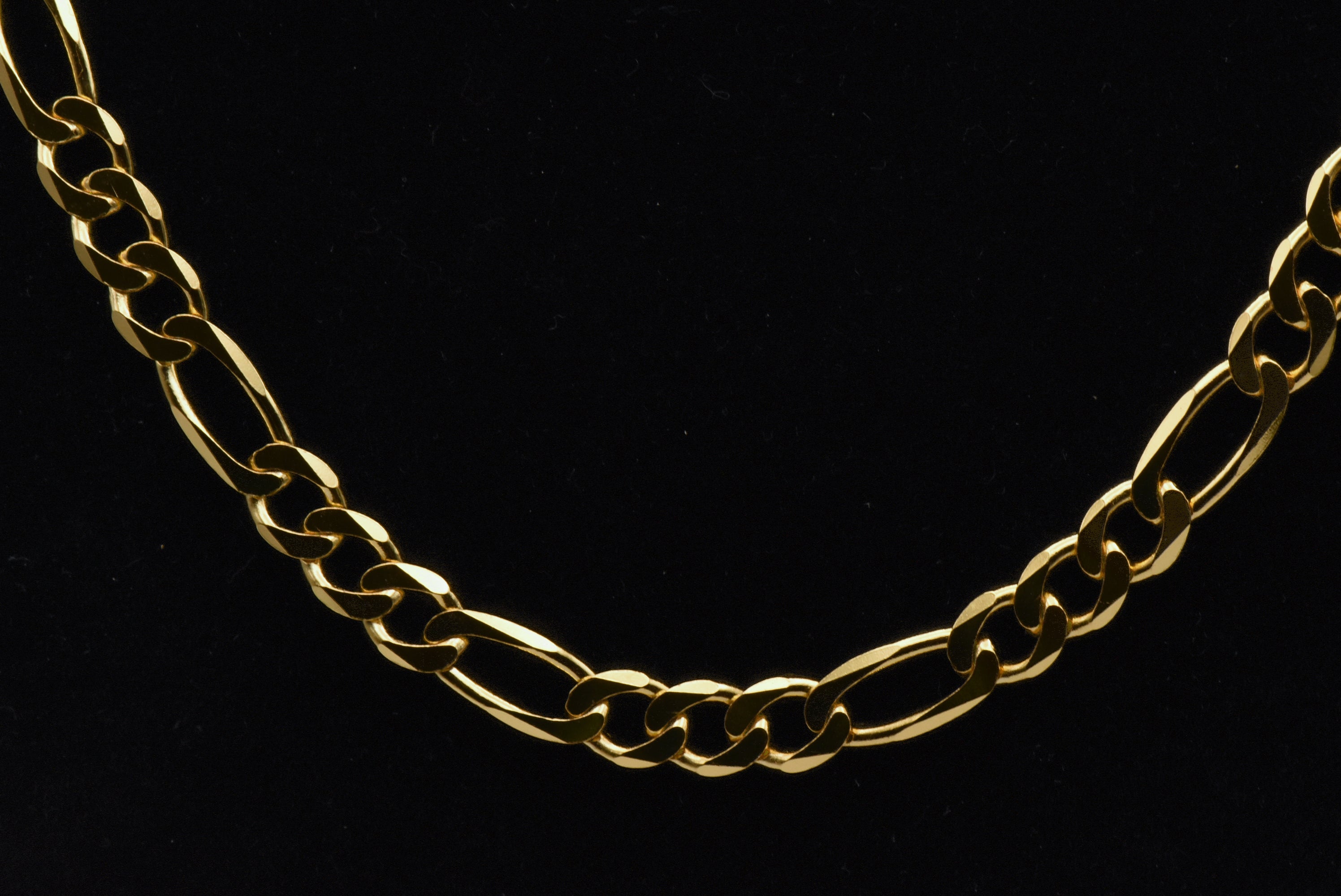 Milor - Vintage Vermeil Figaro Link Chain Necklace - 20"