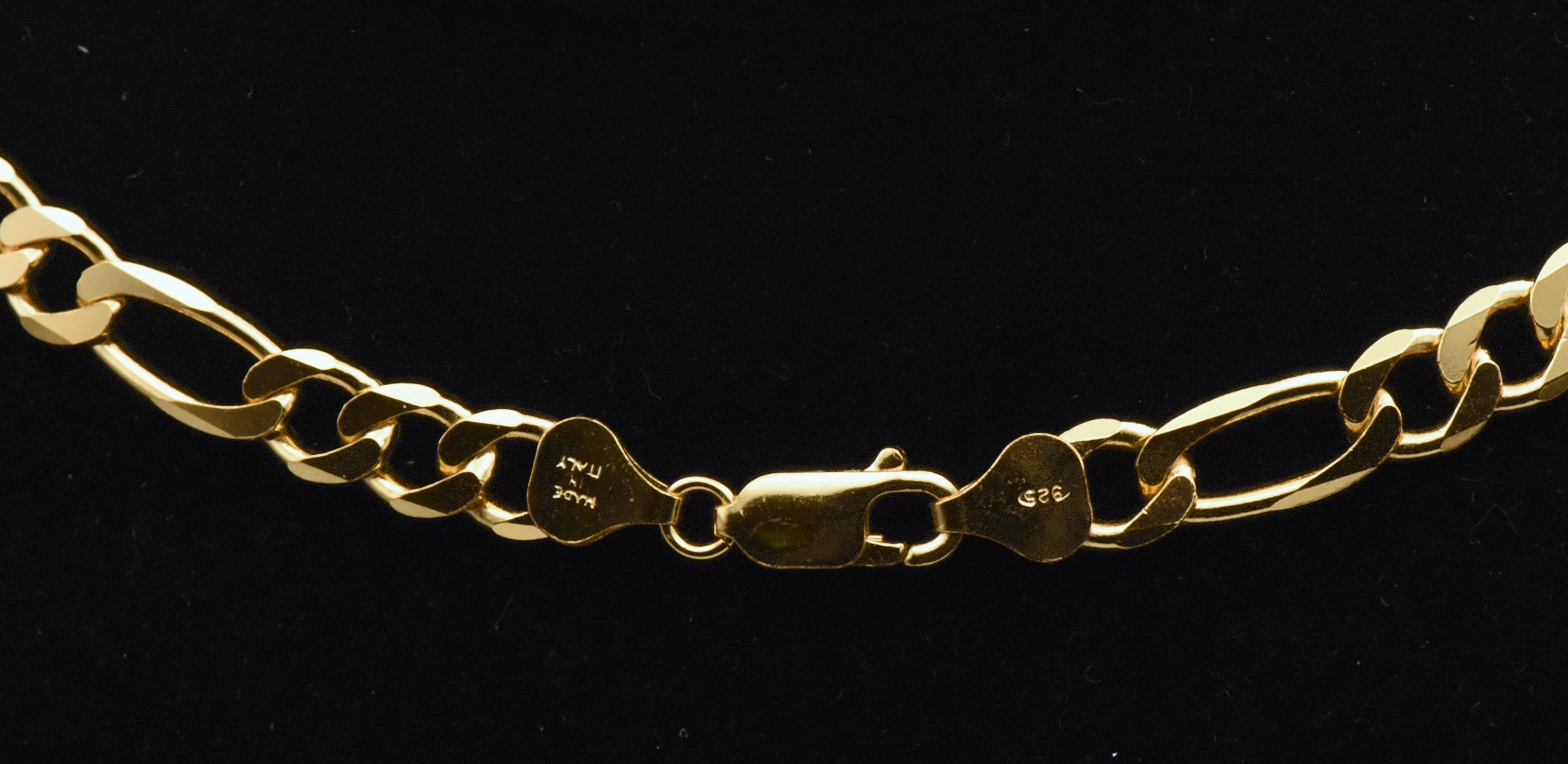 Milor - Vintage Vermeil Figaro Link Chain Necklace - 20"