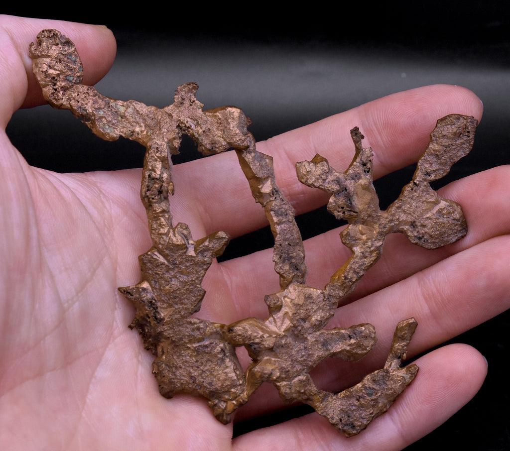 Branching Native Copper Mineral Specimen