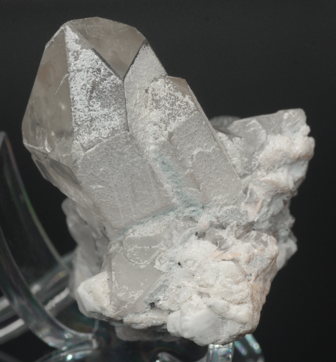 Quartz with Black Tourmaline Crystals Mineral Specimen - Afghanistan