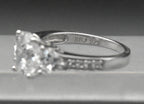 Vintage Cushion Cut Cubic Zirconia Sterling Silver Ring - Size 7