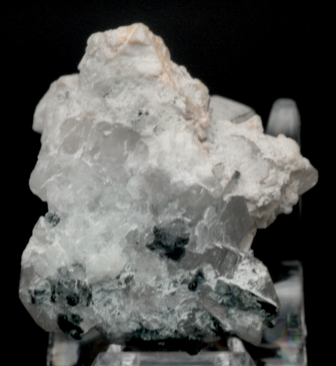 Quartz with Black Tourmaline Crystals Mineral Specimen - Afghanistan