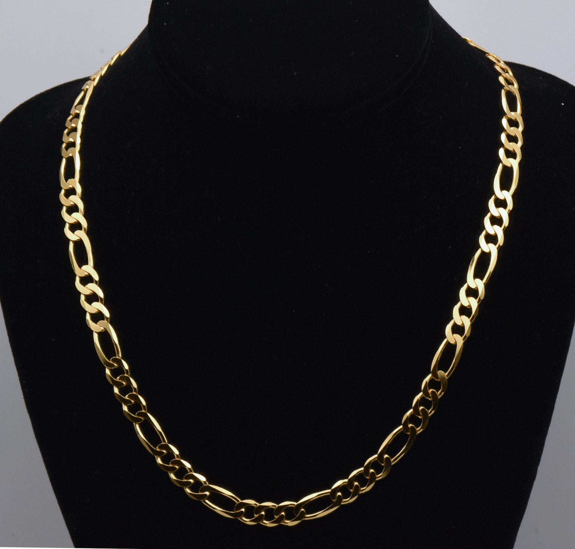 Milor - Vintage Vermeil Figaro Link Chain Necklace - 20"