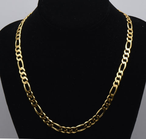 Milor - Vintage Vermeil Figaro Link Chain Necklace - 20"