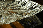 Antique Bohemian Cut Crystal Tray