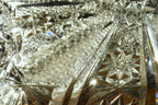 Antique Bohemian Cut Crystal Tray