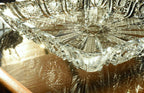 Antique Bohemian Cut Crystal Tray
