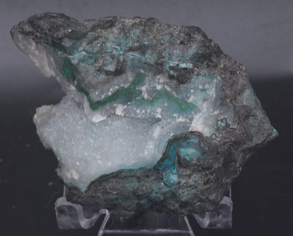 Chrysocolla with Quartz Mineral Specimen - Arizona