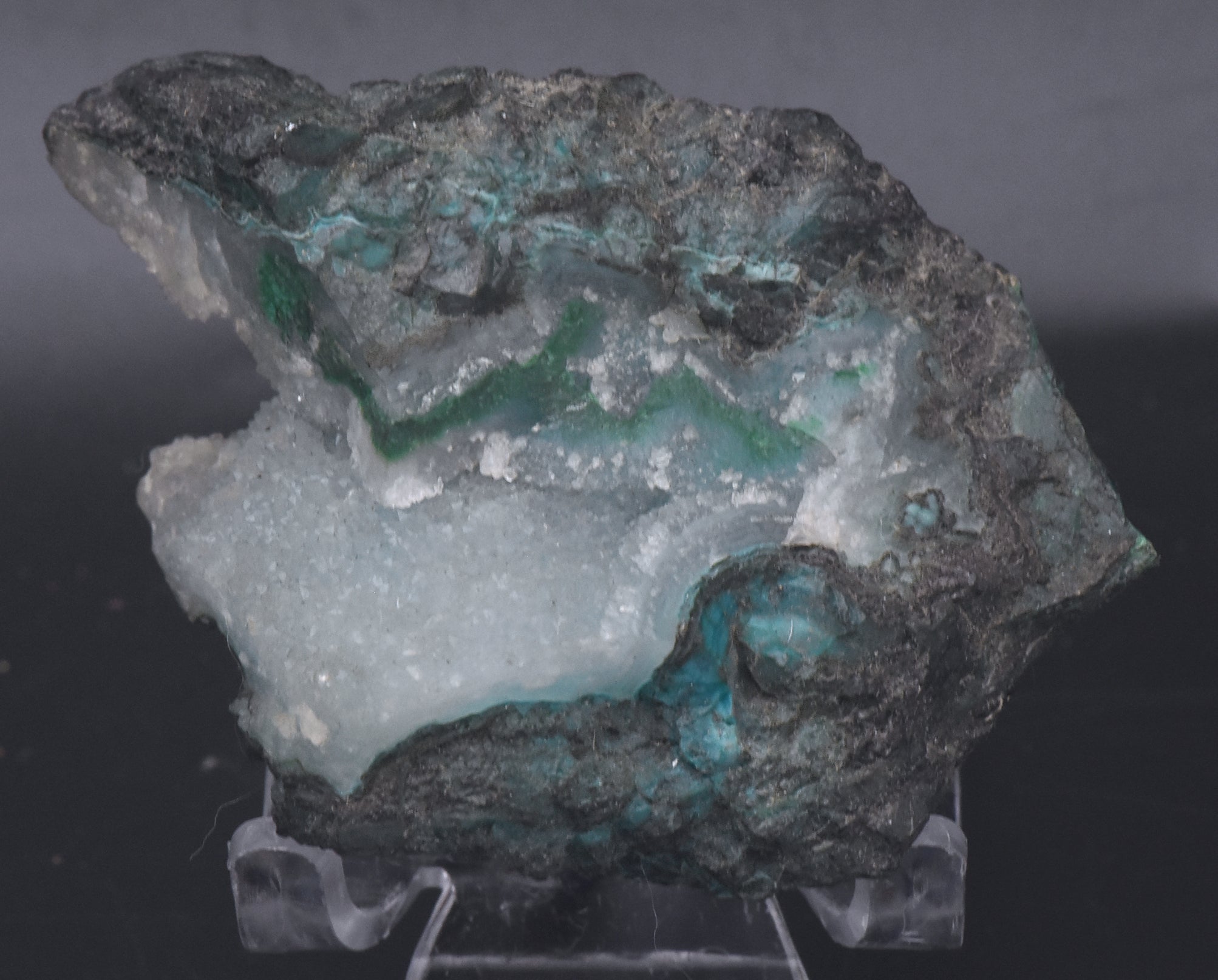 Chrysocolla with Quartz Mineral Specimen - Arizona
