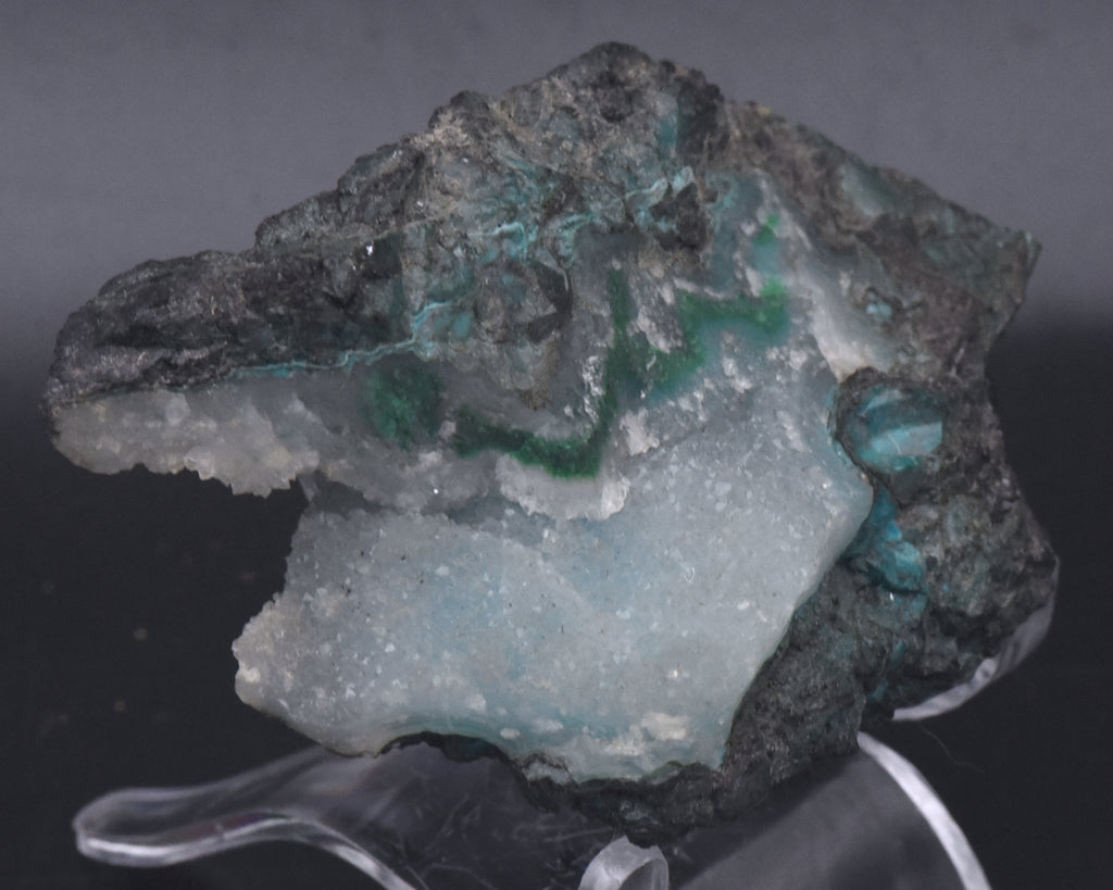 Chrysocolla with Quartz Mineral Specimen - Arizona