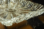 Antique Bohemian Cut Crystal Tray