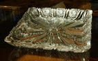 Antique Bohemian Cut Crystal Tray