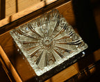 Antique Bohemian Cut Crystal Tray
