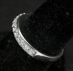 Vintage Sterling Silver Cubic Zirconia Ring - Size 7