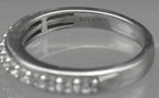 Vintage Sterling Silver Cubic Zirconia Ring - Size 7