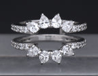 Sterling Silver Cubic Zirconia Double Band - Size 7