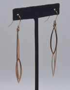 Ross-Simons - Vintage Rose Gold Tone Sterling Silver Dangle Earrings