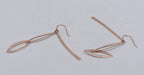 Ross-Simons - Vintage Rose Gold Tone Sterling Silver Dangle Earrings