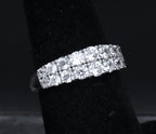 Sterling Silver Cubic Zirconia Band - Size 6