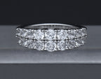 Sterling Silver Cubic Zirconia Band - Size 6