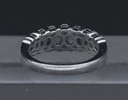 Sterling Silver Cubic Zirconia Band - Size 6