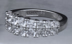 Sterling Silver Cubic Zirconia Band - Size 6