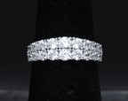 Sterling Silver Cubic Zirconia Band - Size 6