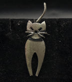 Danecraft - Vintage Sterling Silver Cat Brooch