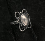 Vintage Handmade Scandinavian Modern Sterling Silver Ring - Size 8