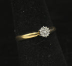 Vintage 10k Gold with Diamonds Ring - Size 6