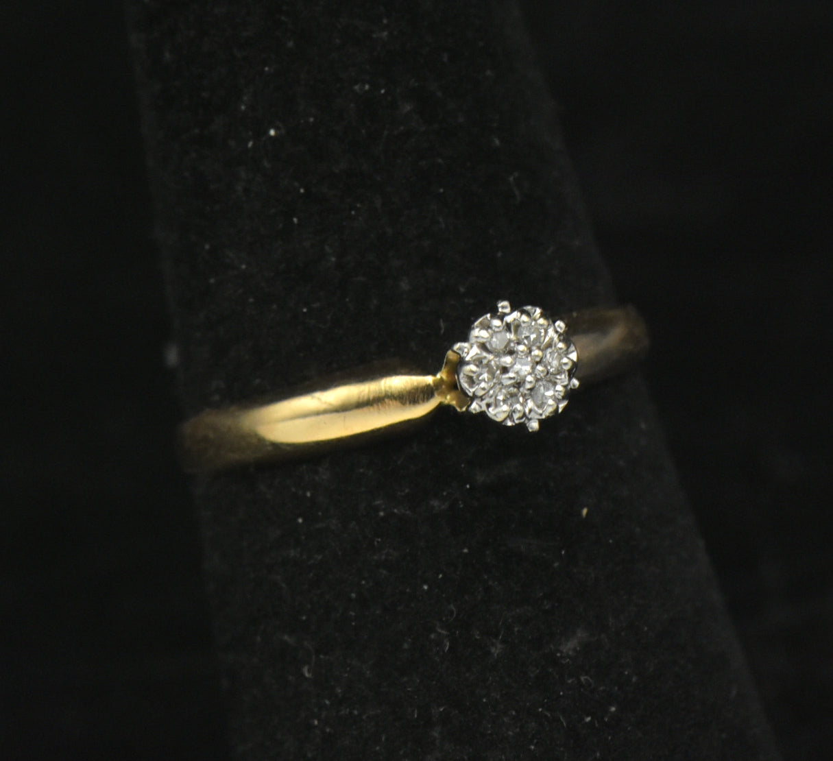 Vintage 10k Gold with Diamonds Ring - Size 6