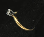 Vintage 10k Gold with Diamonds Ring - Size 6