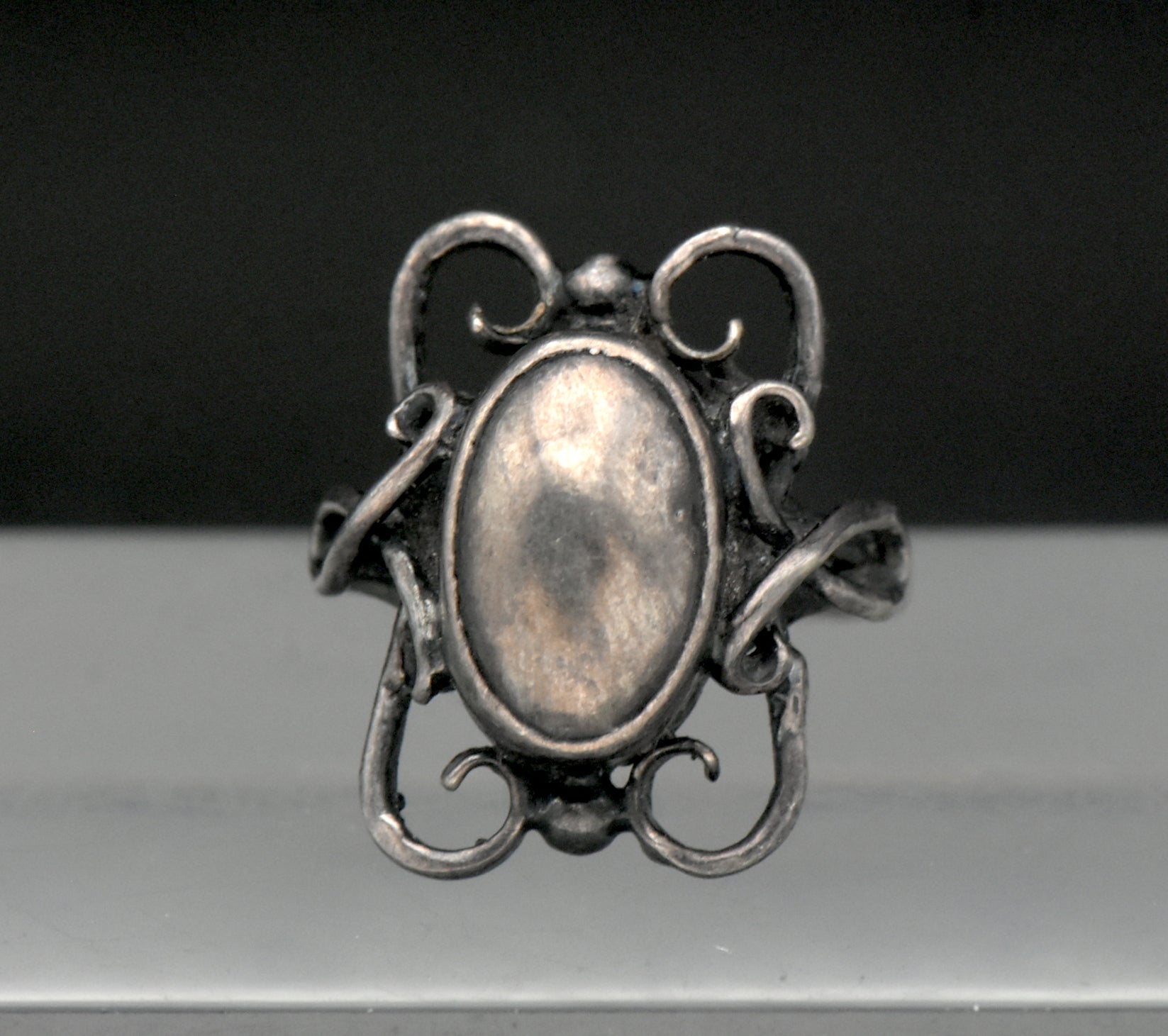 Vintage Handmade Scandinavian Modern Sterling Silver Ring - Size 8