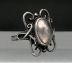 Vintage Handmade Scandinavian Modern Sterling Silver Ring - Size 8