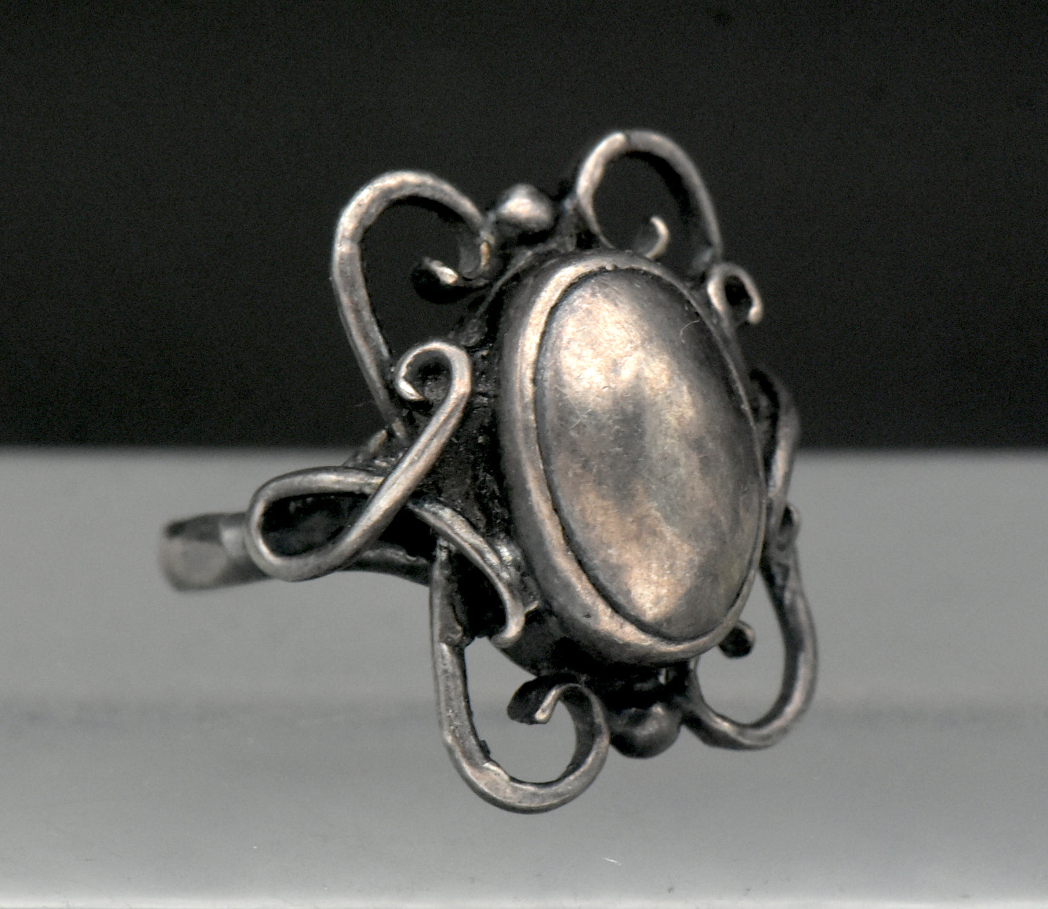 Vintage Handmade Scandinavian Modern Sterling Silver Ring - Size 8