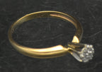 Vintage 10k Gold with Diamonds Ring - Size 6