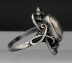 Vintage Handmade Scandinavian Modern Sterling Silver Ring - Size 8