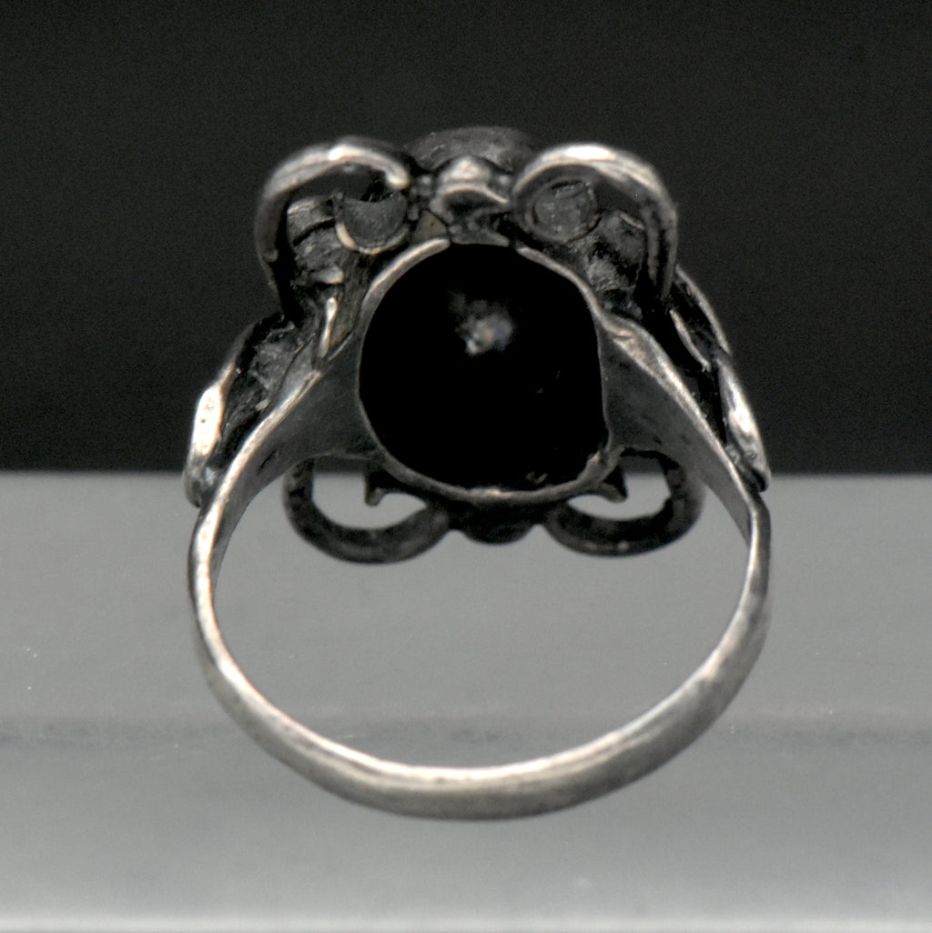 Vintage Handmade Scandinavian Modern Sterling Silver Ring - Size 8