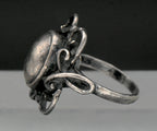 Vintage Handmade Scandinavian Modern Sterling Silver Ring - Size 8