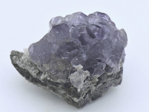Purple Dodecahedral Fluorite Crystal Cluster - China
