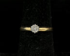 Vintage 10k Gold with Diamonds Ring - Size 6