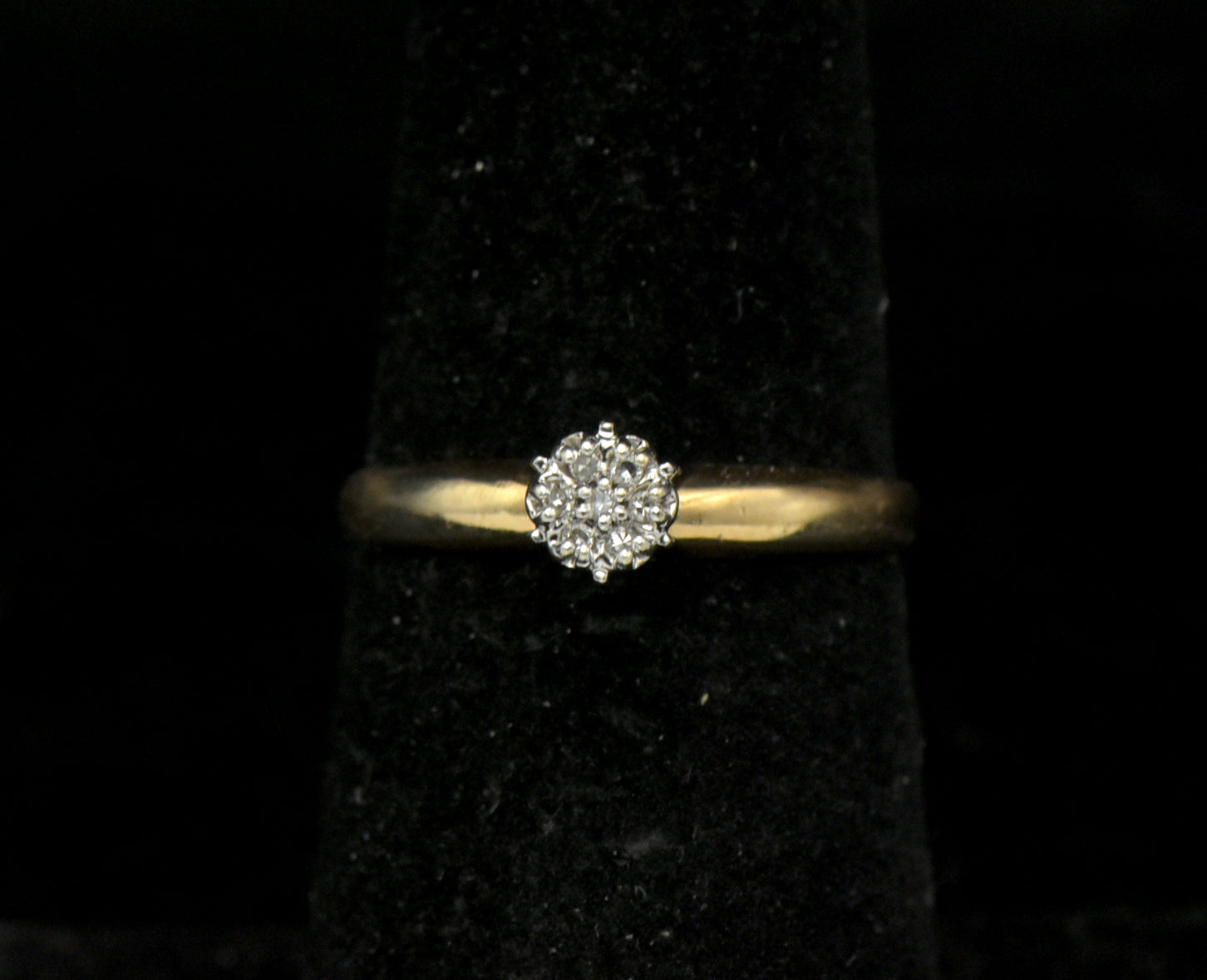 Vintage 10k Gold with Diamonds Ring - Size 6