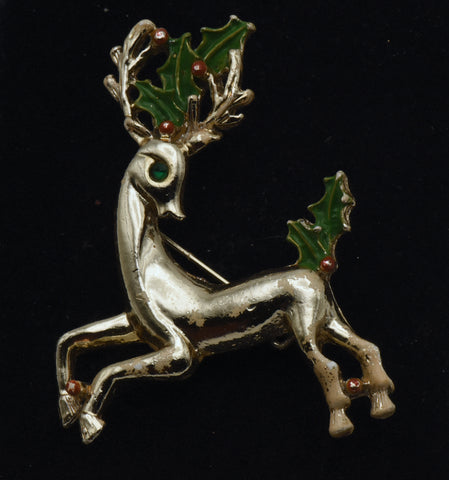 Gerry's - Vintage Rudolph the Red Nosed Reindeer Brooch
