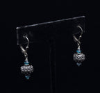 Vintage Sterling Silver Beaded Dangle Earrings