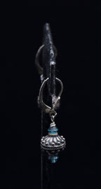 Vintage Sterling Silver Beaded Dangle Earrings