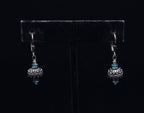 Vintage Sterling Silver Beaded Dangle Earrings