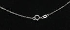 Vintage Sterling Silver and 14k Rose Gold Double Heart Diamond Pendant Chain Necklace - 18"
