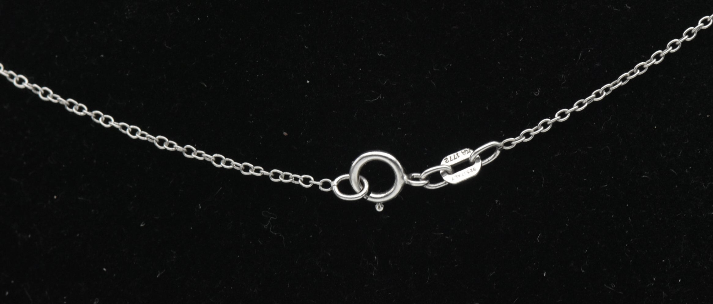 Vintage Sterling Silver and 14k Rose Gold Double Heart Diamond Pendant Chain Necklace - 18"