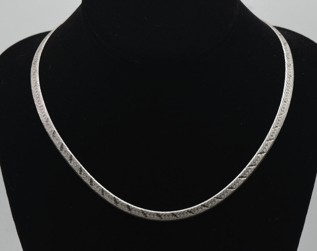 Vintage italian deals silver necklace