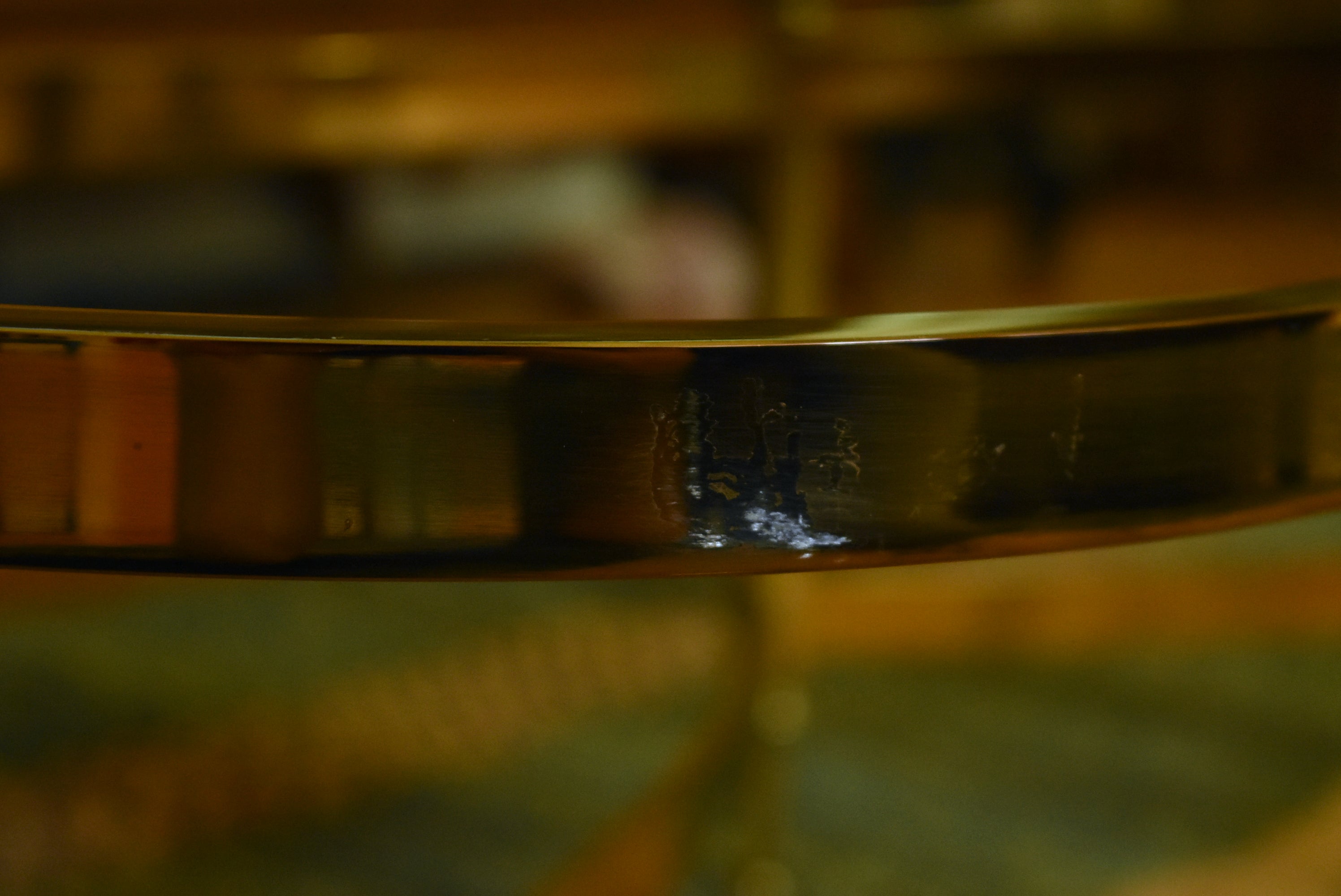Design Institute America - Vintage Glass and Brass Dolphin Motif Coffee Table